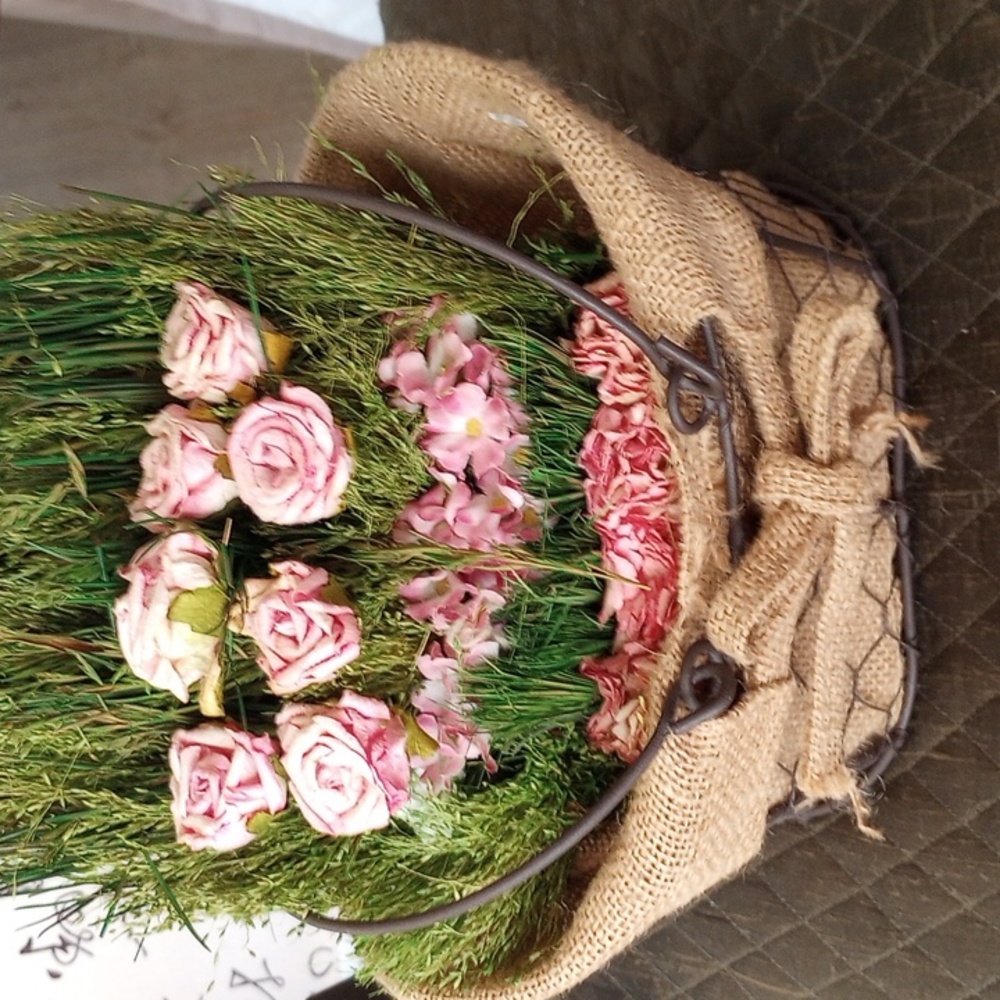 Vintage flower basket.
